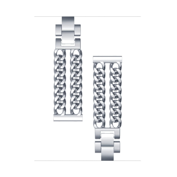 Wearlizer Lux Fitbit Blaze Metal Kay (Kk)-Silver