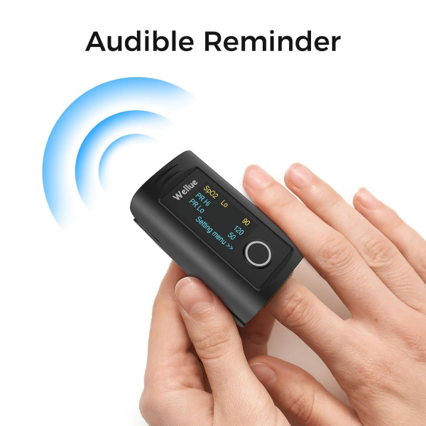 Wellue Bluetooth Parmak Ucu Nab�z Oksimetresi-Black