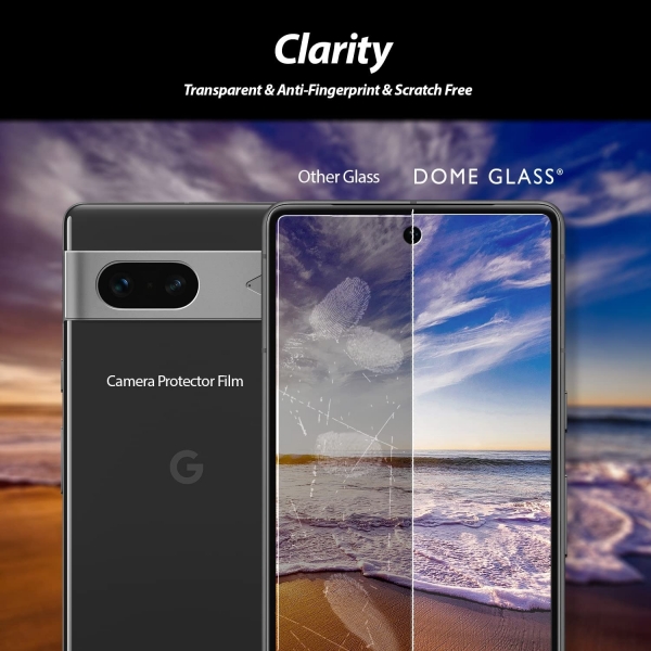 Whiestone Dome Glass Google Pixel 7 Cam Ekran Koruyucu(2 Paket)