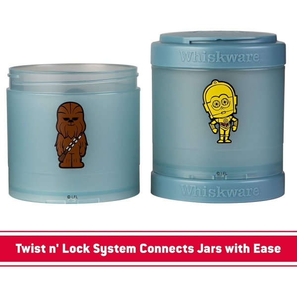 Whiskware Star Wars Desenli 3 Katl Beslenme Kutusu (Luke/Vader)