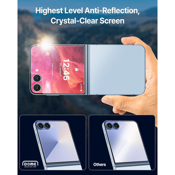 Whitestone Galaxy Z Flip 7 Ekran Koruyucu (2 Adet)