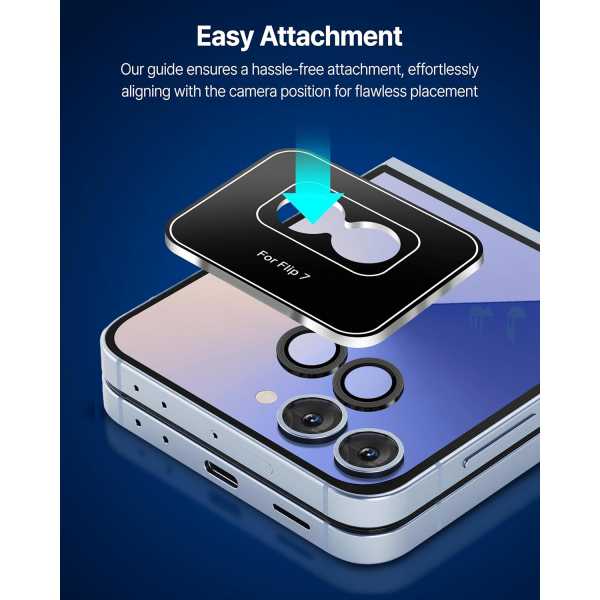 Whitestone Galaxy Z Flip 7 Kamera Lens Koruyucu