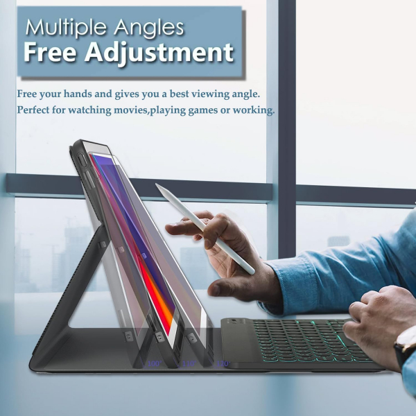 Wineecy Samsung Galaxy Tab S11 Klavyeli Klf -Black