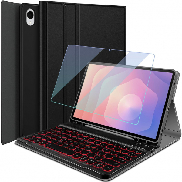 Wineecy Samsung Galaxy Tab S11 Klavyeli Klf -Black