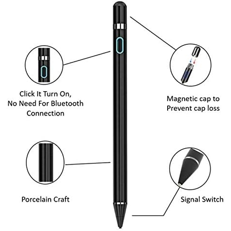 WirelessFinest Kapasitif Stylus Kalem-Black