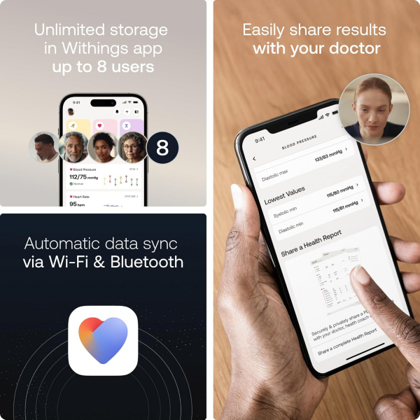 Withings BPM Vision Akll Kol Tansiyon Aleti