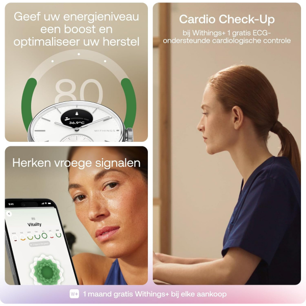 Withings ScanWatch 2 Hybrid Ak�ll� Saat (38mm)-White