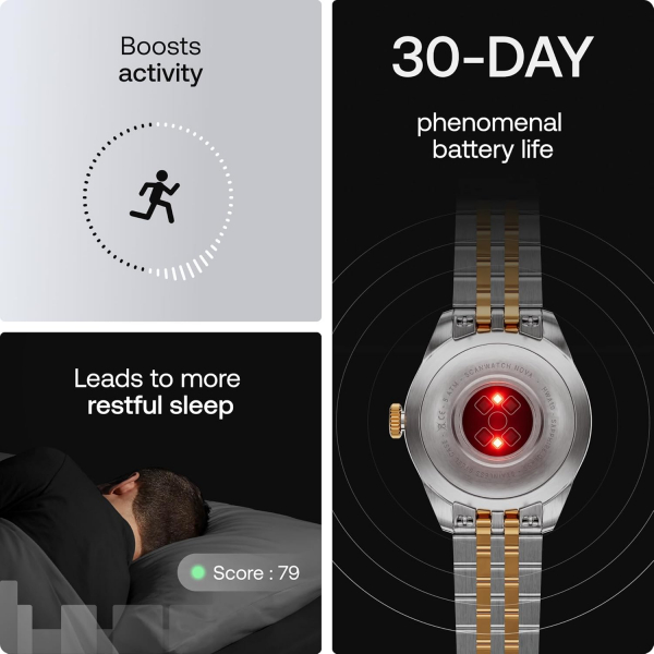 Withings Scanwatch Nova Brilliant Akll Saat (Gold)