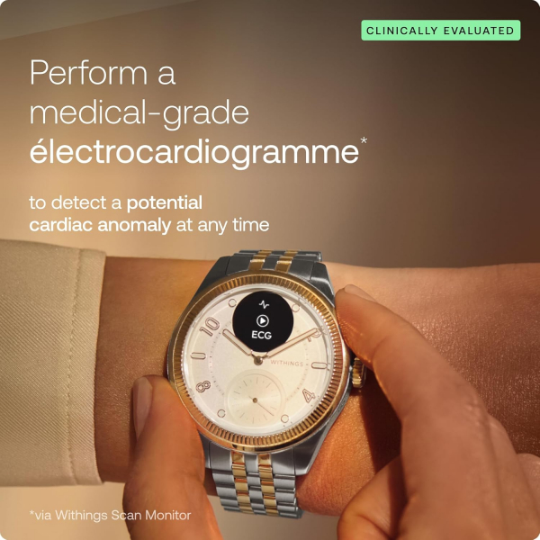 Withings Scanwatch Nova Brilliant Akll Saat (Gold)