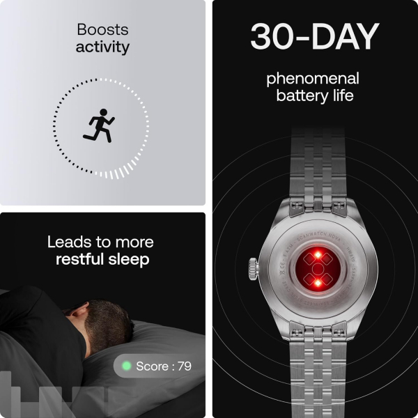 Withings Scanwatch Nova Brilliant Akll Saat (White)