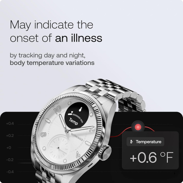 Withings Scanwatch Nova Brilliant Akll Saat (White)