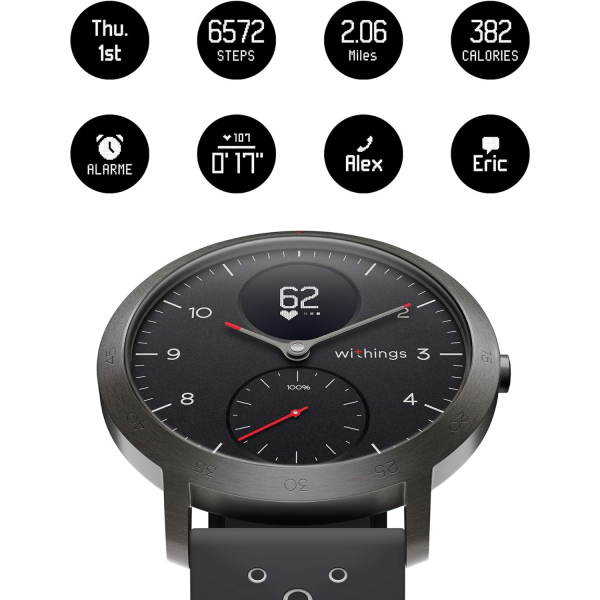 Withings Steel HR Sport Akll Saat-Black