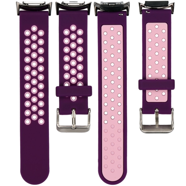 Wonlex Samsung Gear S2 Soft Silikon Kay (2 Adet)-Purple-Pink