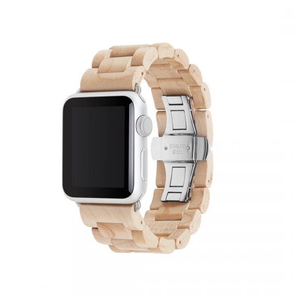 Woodcessories Apple Watch Kay (38mm)-Maple Silver