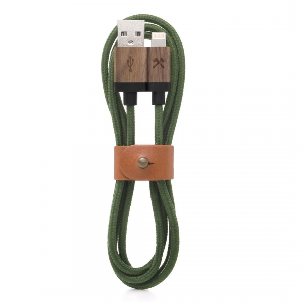 Woodcessories EcoCable Lightning Kablo-Green