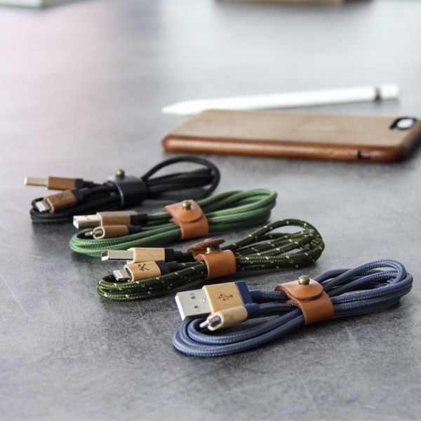 Woodcessories EcoCable Lightning Kablo-Green