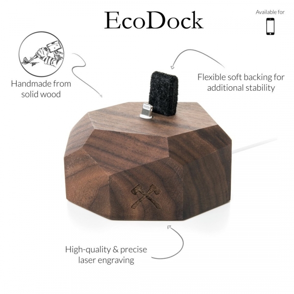 Woodcessories EcoDock iPhone Stand-Walnut