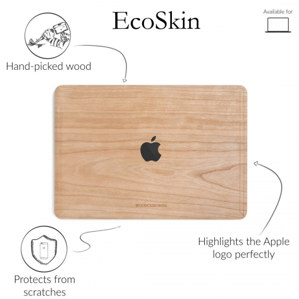 Woodcessories MacBook Pro EcoSkin Sticker (13 in/Touchbar)-Cherry