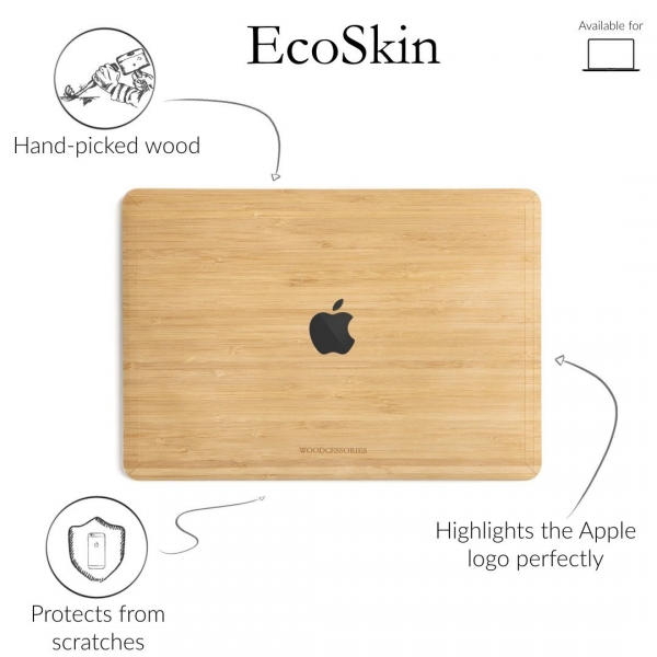 Woodcessories MacBook Pro EcoSkin Sticker (13 in/Touchbar)-Bamboo