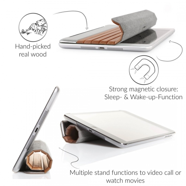 Woodcessories iPad Pro EcoGuard Klf (9.7 in)-Walnut