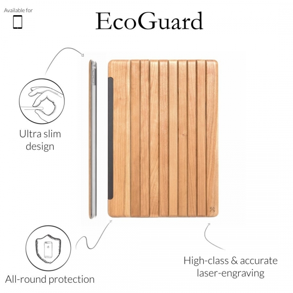 Woodcessories iPad Pro EcoGuard Klf (12.9 in)-Cherry