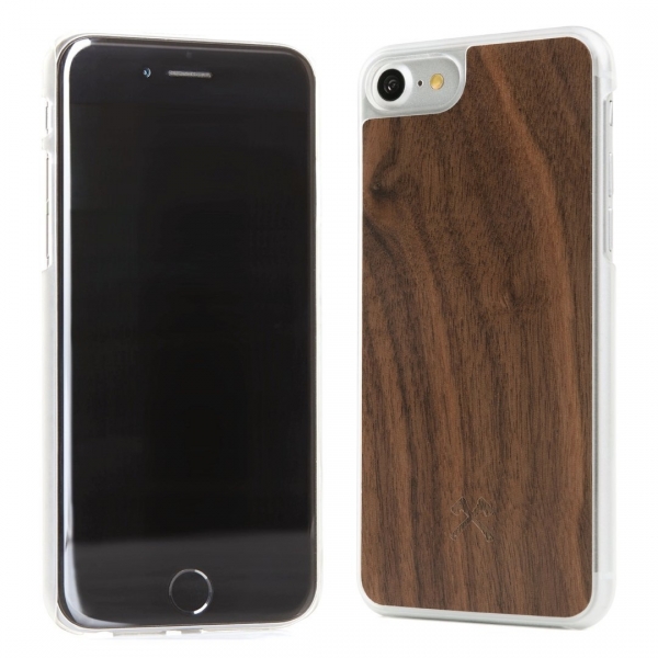 Woodcessories iPhone 8 EcoCase Casual Klf-Walnut Transparent