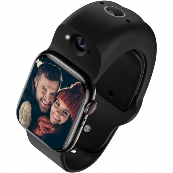 Wristcam Apple Watch iin Bilek Kameras (45mm)-Black