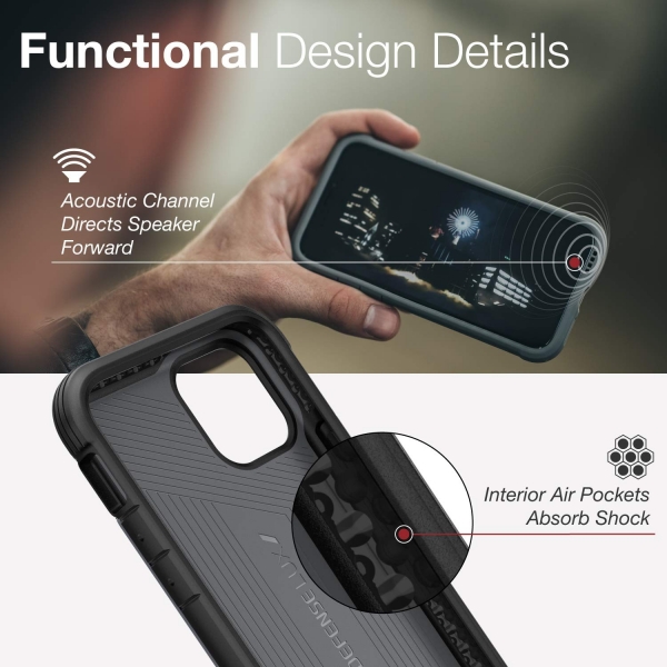 X-Doria Apple iPhone 11 Pro Defense Lux Serisi Klf (MIL-STD-810G)-Leather