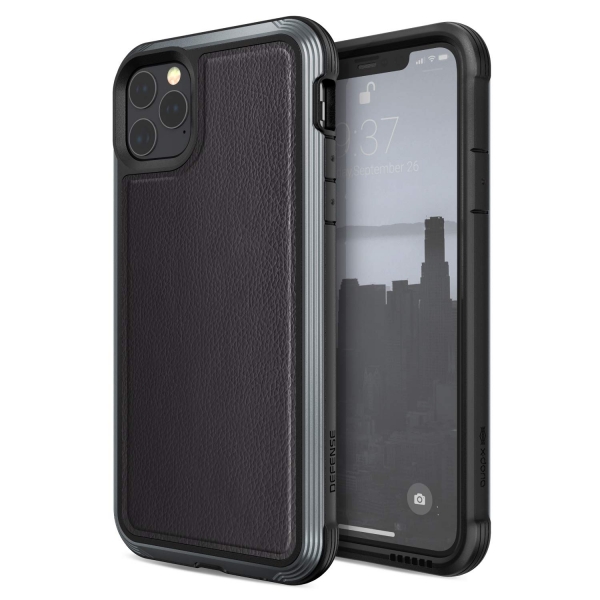 X-Doria Apple iPhone 11 Pro Max Defense Lux Serisi Klf (MIL-STD-810G)-Leather