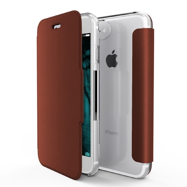 X-Doria Apple iPhone 7 Engage Folio Serisi Czdan Klf-Brown