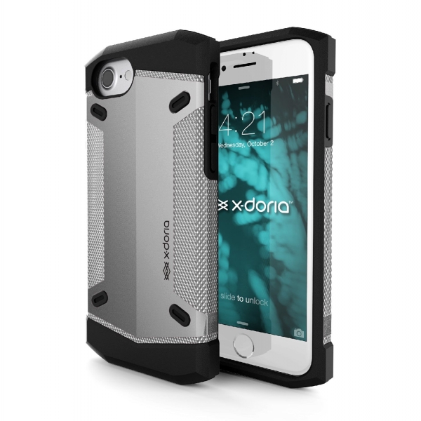 X-Doria iPhone 7 Rumble Serisi Klf-Silver 