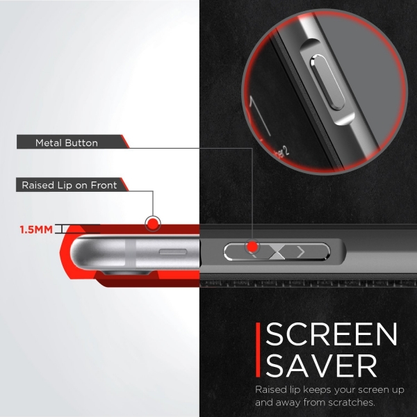 X-Doria Apple iPhone 8 Plus Defense Lux Serisi Klf (MIL-STD-810G)-Black Carbon Fiber