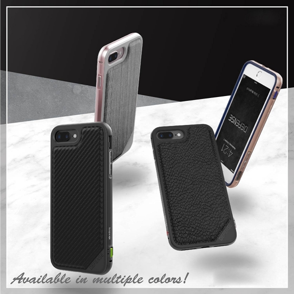 X-Doria Apple iPhone 8 Plus Defense Lux Serisi Klf (MIL-STD-810G)- Black Leather