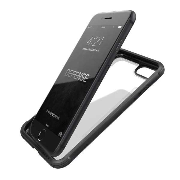 X-Doria Apple iPhone 8 Plus Defense Shield Seri Klf (MIL-STD-810G)-Black