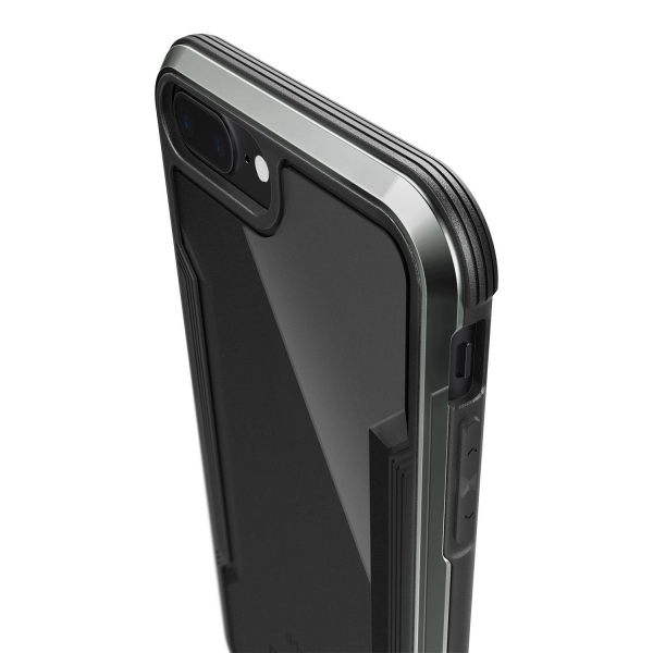 X-Doria Apple iPhone 8 Plus Defense Shield Seri Klf (MIL-STD-810G)-Black