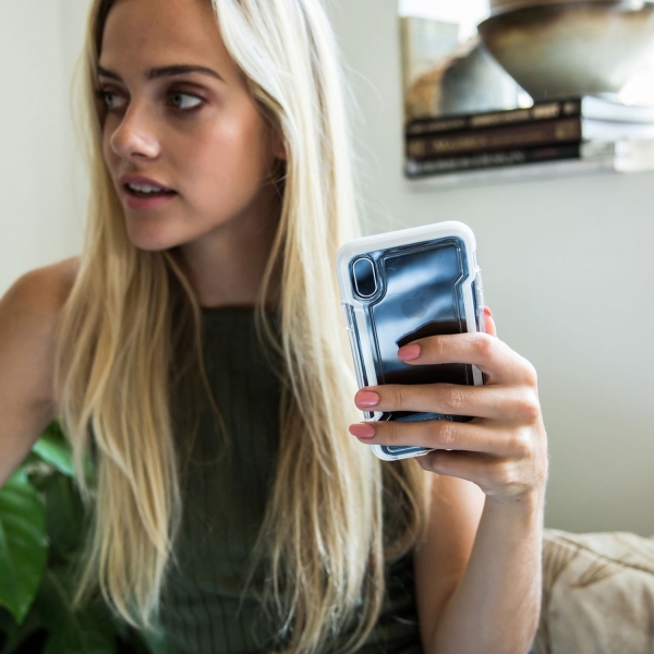 X-Doria Apple iPhone X  Defense Clear Serisi K�l�f-White