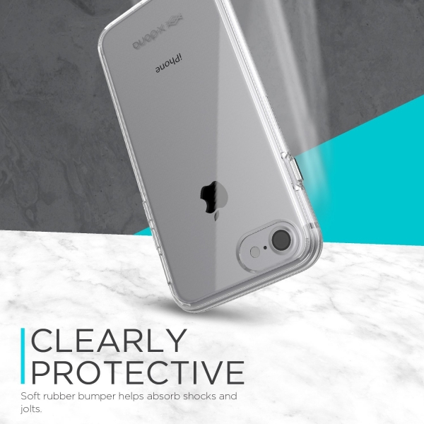 X-Doria iPhone 7 ClearVue Serisi Protective Shell Klf-Smoke