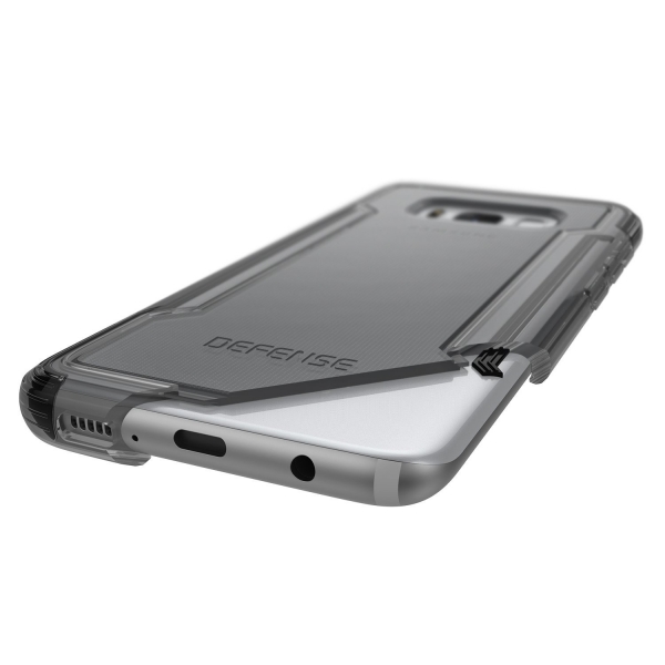 X-Doria Samsung Galaxy S8 Plus Defense Clear Serisi Klf (MIL-STD-810G)-Black