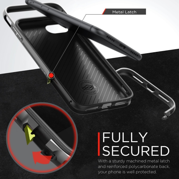 X-Doria iPhone 7 Plus Defense Lux Klf (MIL-STD-810G)-Black Leather  