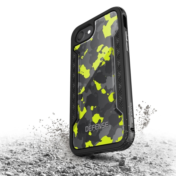 X-Doria iPhone 7 Defense Shield Series Camo Klf (MIL-STD-810G)-Yellow Camo