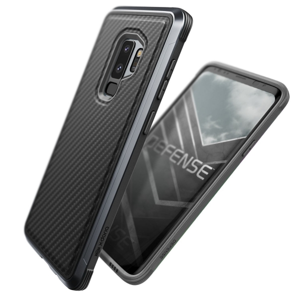 X-Doria Galaxy S9 Plus Defense Lux Klf (MIL-STD-810G)-Black Carbon Fiber