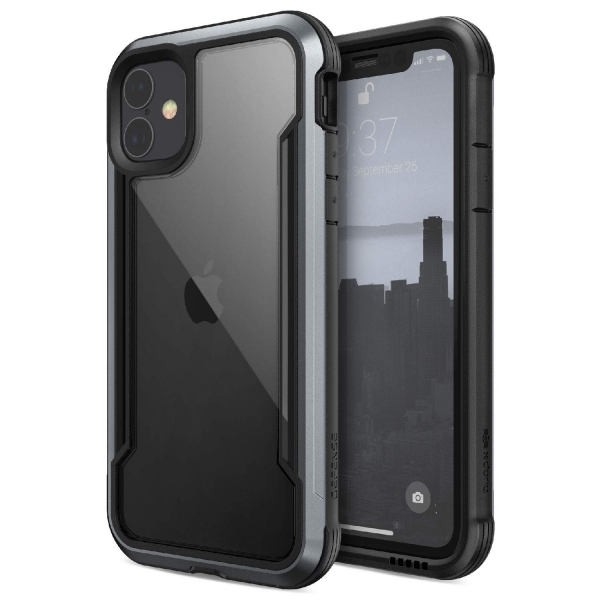 X-Doria iPhone 11 Defense Shield Serisi Klf (MIL-STD-810G)-Black