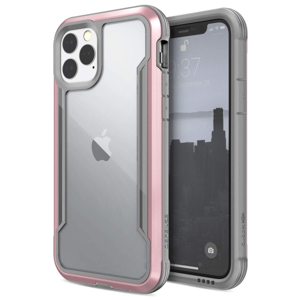 X-Doria iPhone 11 Pro Max Defense Shield Serisi Klf (MIL-STD-810G)-Rose Gold