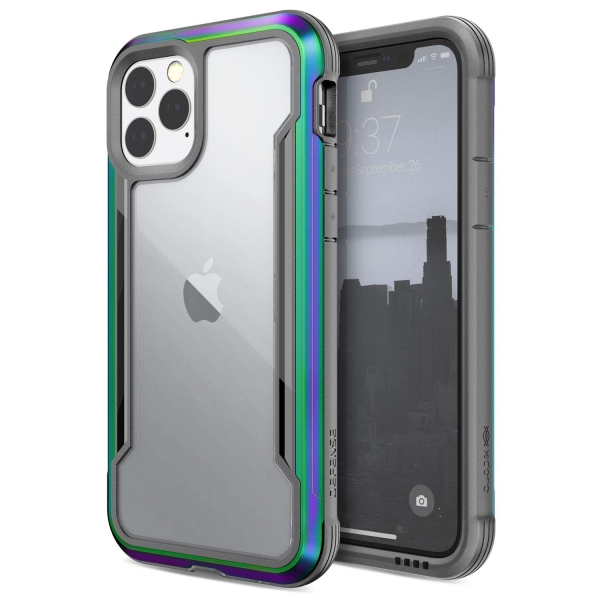 X-Doria iPhone 11 Pro Max Defense Shield Serisi Klf (MIL-STD-810G)-Iridescent