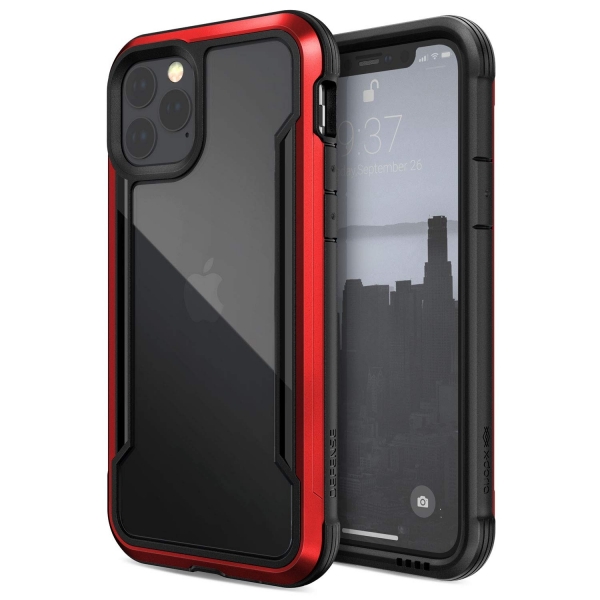 X-Doria iPhone 11 Pro Defense Shield Serisi Klf (MIL-STD-810G)-Red