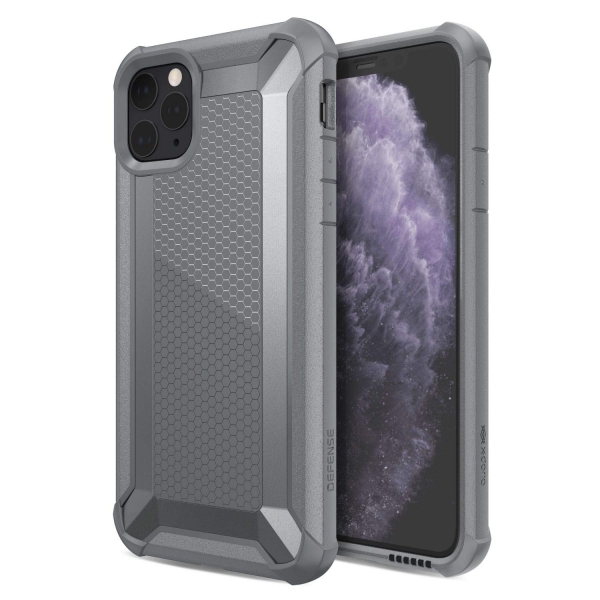 X-Doria iPhone 11 Pro Defense Tactical Serisi Klf (MIL-STD-810G)-Silver