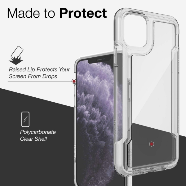 X-Doria iPhone 11 Pro Max Defense Clear Serisi Klf-White