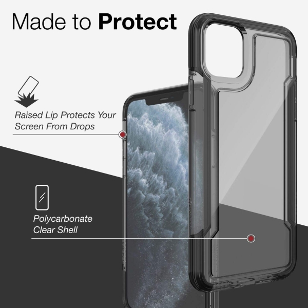 X-Doria iPhone 11 Defense Clear Serisi Klf-Black