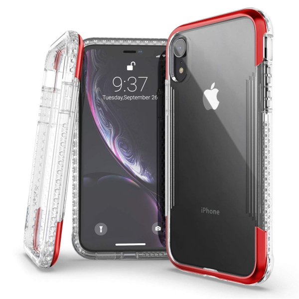 X-Doria iPhone XR Defense Air Serisi Klf (MIL-STD-810G)-Red