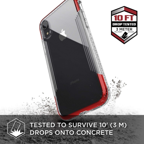 X-Doria iPhone XR Defense Air Serisi Klf (MIL-STD-810G)-Red